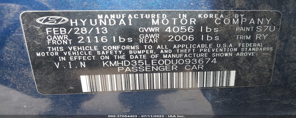 KMHD35LE0DU093674 2013 HYUNDAI ELANTRA GT photo no. 9