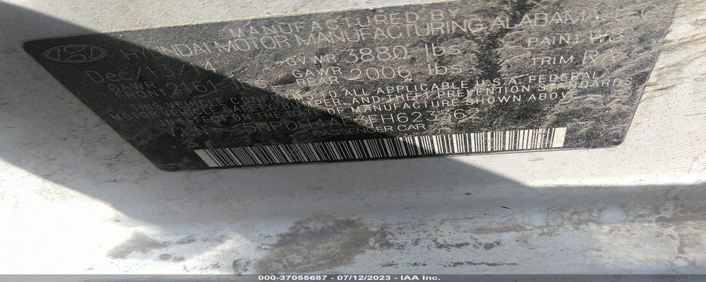 5NPDH4AE3FH623362 2015 HYUNDAI ELANTRA photo no. 9