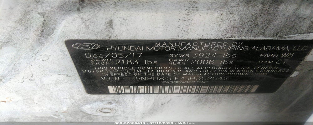 5NPD84LF4JH302042 2018 HYUNDAI ELANTRA photo no. 9