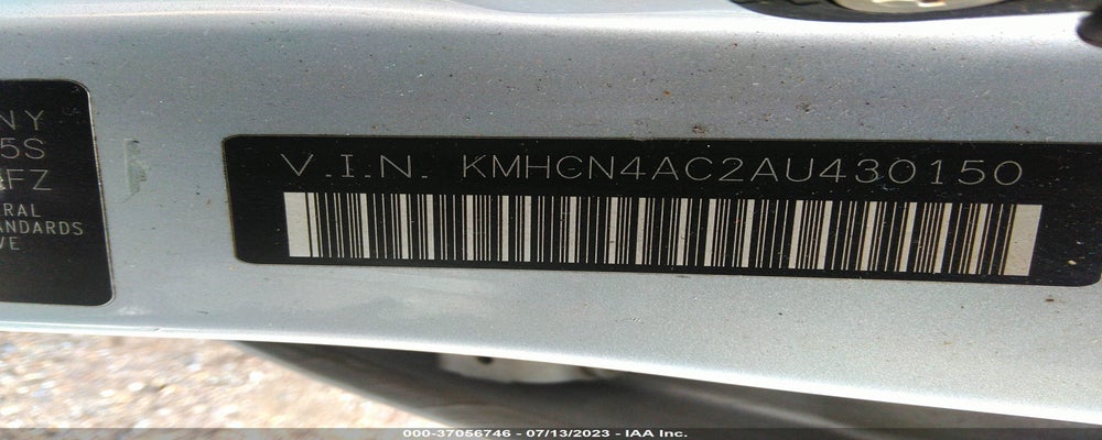 KMHCN4AC2AU430150 2010 HYUNDAI ACCENT photo no. 9