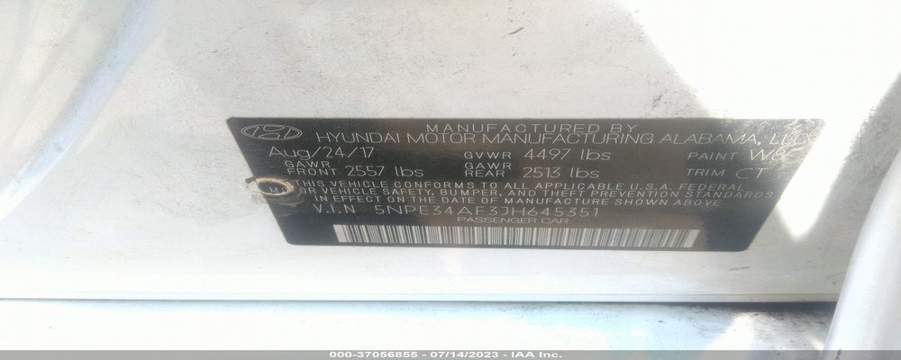 5NPE34AF3JH645351 2018 HYUNDAI SONATA photo no. 9