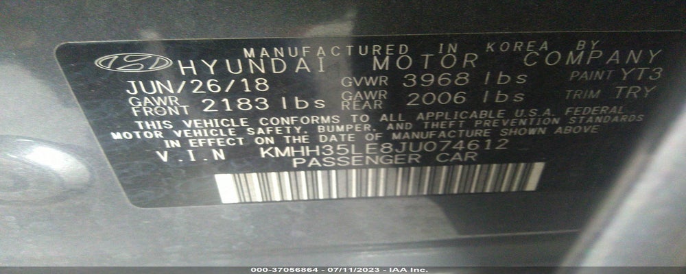 KMHH35LE8JU074612 2018 HYUNDAI ELANTRA GT photo no. 9