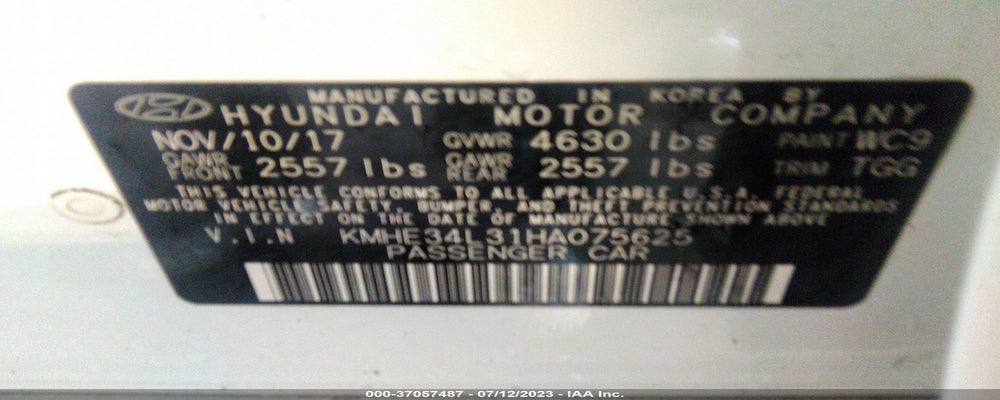 KMHE34L31HA075625 2017 HYUNDAI SONATA photo no. 9