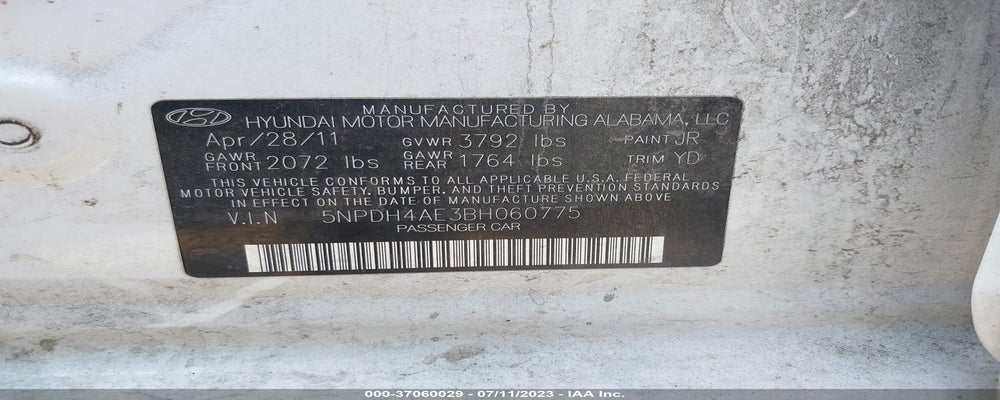5NPDH4AE3BH060775 2011 HYUNDAI ELANTRA photo no. 9