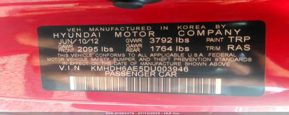KMHDH6AE5DU003946 2013 HYUNDAI ELANTRA COUPE photo no. 9