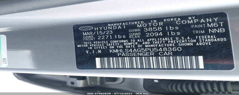 KMHLS4AG5PU548360 2023 HYUNDAI ELANTRA photo no. 9