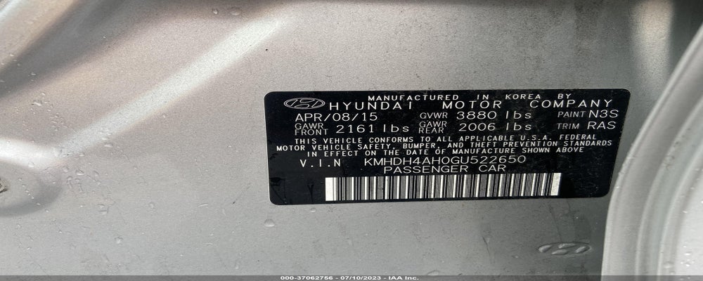 KMHDH4AH0GU522650 2016 HYUNDAI ELANTRA photo no. 9