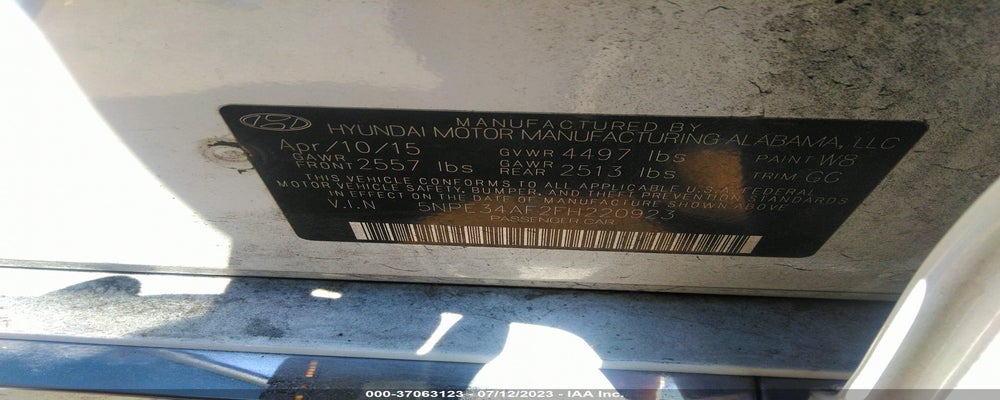 5NPE34AF2FH220923 2015 HYUNDAI SONATA photo no. 9