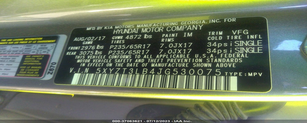 5XYZT3LB4JG530075 2018 HYUNDAI SANTA FE SPORT photo no. 9