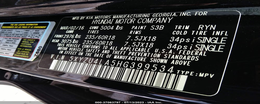 5XYZU4LA5HG399534 2017 HYUNDAI SANTA FE SPORT photo no. 9