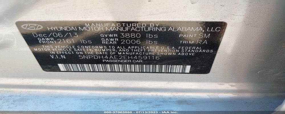 5NPDH4AE2EH459116 2014 HYUNDAI ELANTRA photo no. 9