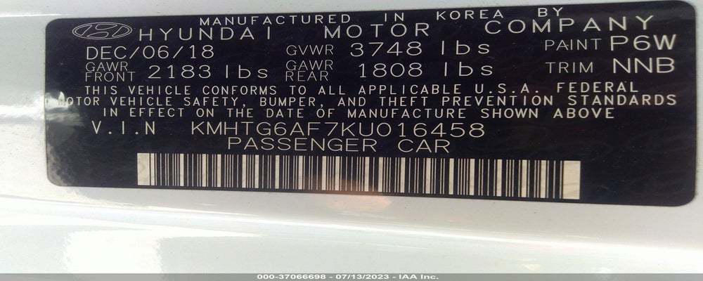 KMHTG6AF7KU016458 2019 HYUNDAI VELOSTER photo no. 9