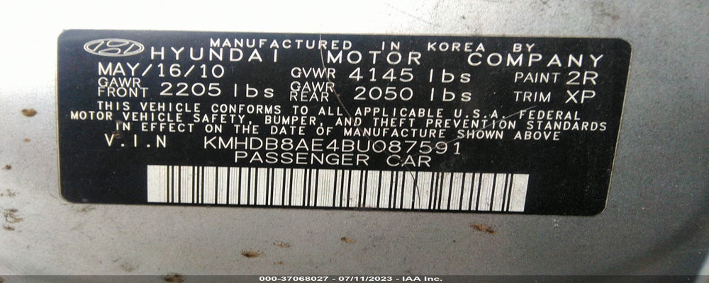 KMHDB8AE4BU087591 2011 HYUNDAI ELANTRA TOURING photo no. 9