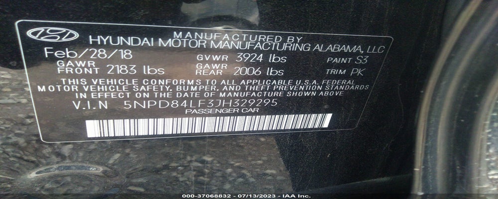5NPD84LF3JH329295 2018 HYUNDAI ELANTRA photo no. 9