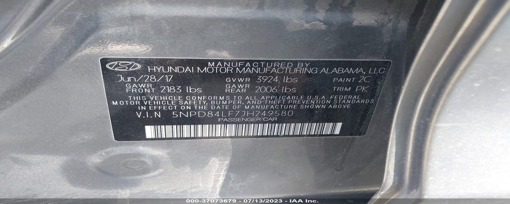 5NPD84LF7JH249580 2018 HYUNDAI ELANTRA photo no. 9