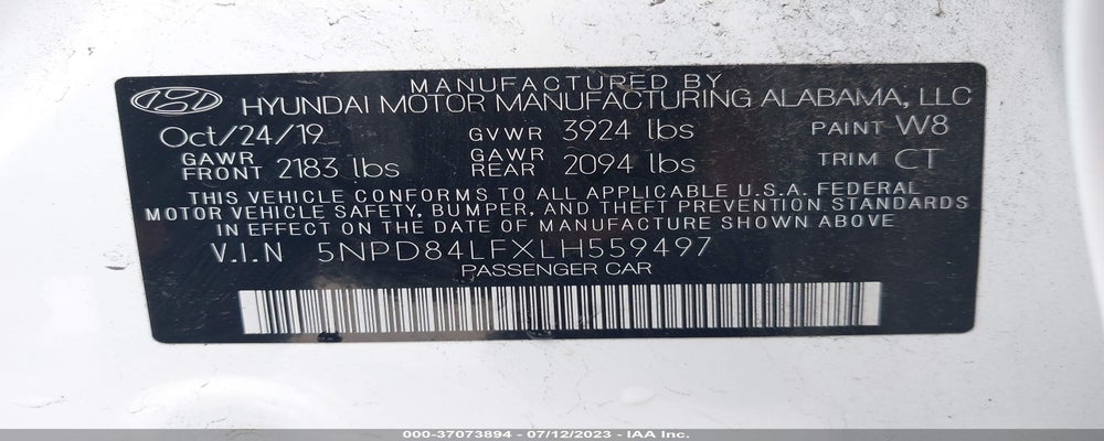 5NPD84LFXLH559497 2020 HYUNDAI ELANTRA photo no. 9