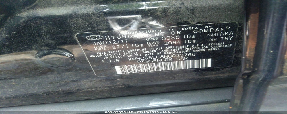 KMHC65LC8HU023766 2017 HYUNDAI IONIQ HYBRID photo no. 9