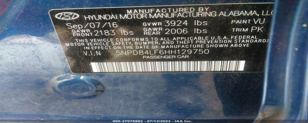 5NPD84LF6HH129750 2017 HYUNDAI ELANTRA photo no. 9