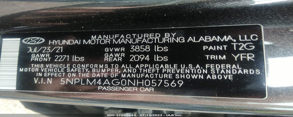 5NPLM4AG0NH057569 2022 HYUNDAI ELANTRA photo no. 9