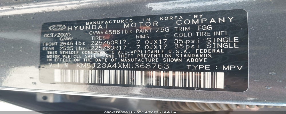 KM8J23A4XMU368763 2021 HYUNDAI TUCSON photo no. 9