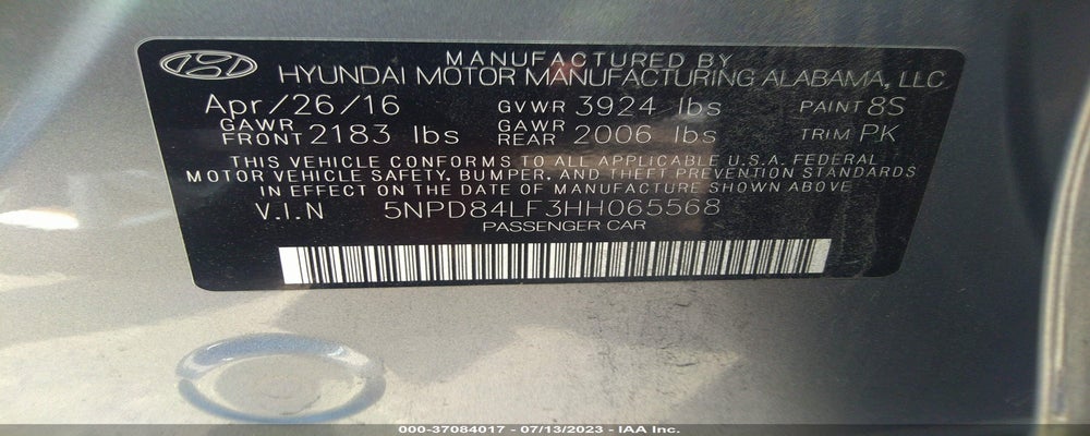 5NPD84LF3HH065568 2017 HYUNDAI ELANTRA photo no. 9