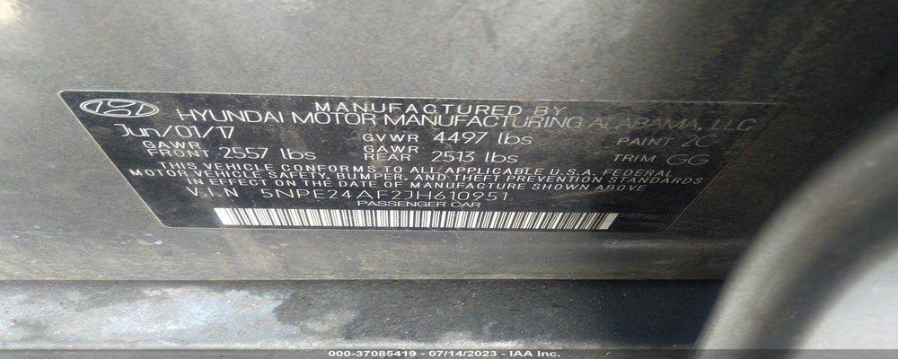 5NPE24AF2JH610951 2018 HYUNDAI SONATA photo no. 9