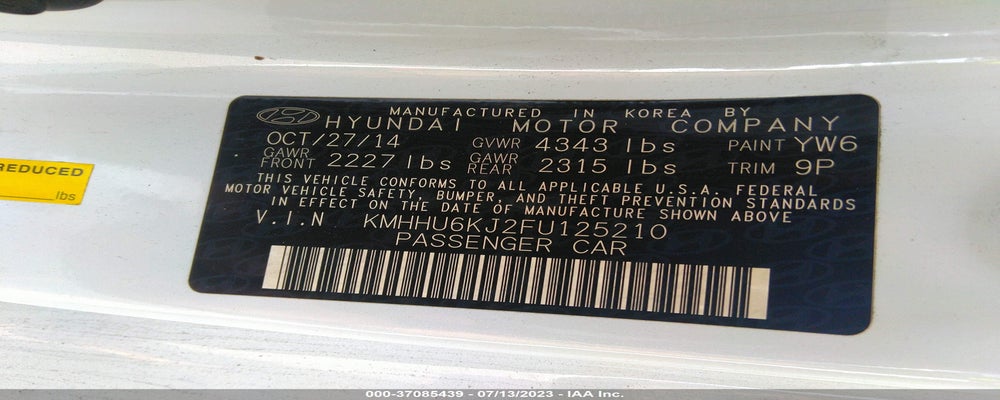 KMHHU6KJ2FU125210 2015 HYUNDAI GENESIS COUPE photo no. 9