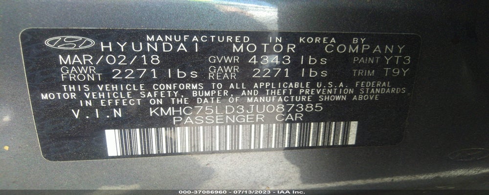KMHC75LD3JU087385 2018 HYUNDAI IONIQ PLUG-IN HYBRID photo no. 9