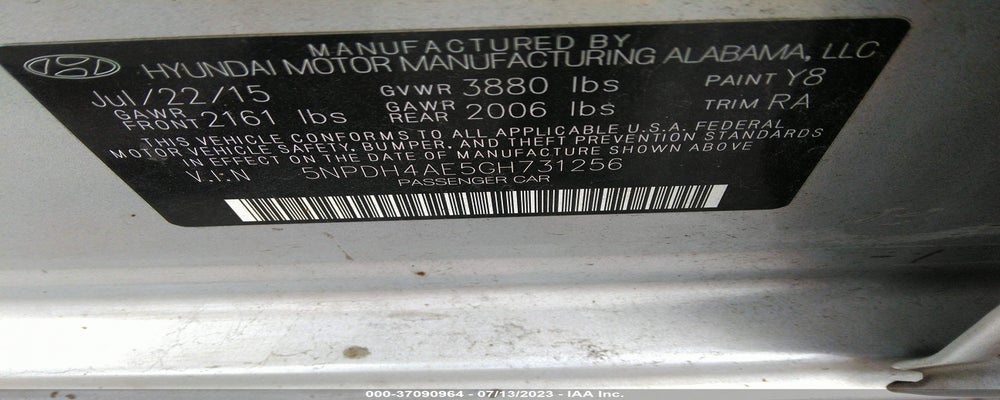 5NPDH4AE5GH731256 2016 HYUNDAI ELANTRA photo no. 9