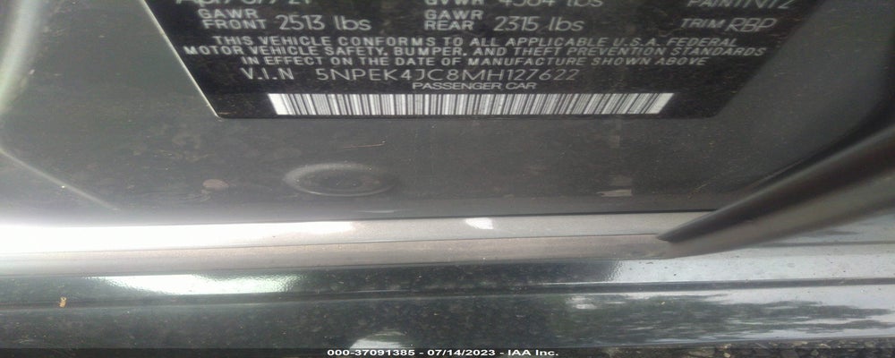 5NPEK4JC8MH127622 2021 HYUNDAI SONATA photo no. 9