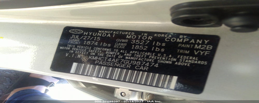 KMHCT4AE7GU987474 2016 HYUNDAI ACCENT photo no. 9