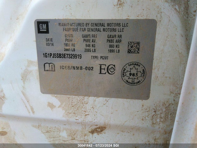 1G1PJ5SB3E7329919 Chevrolet LUV