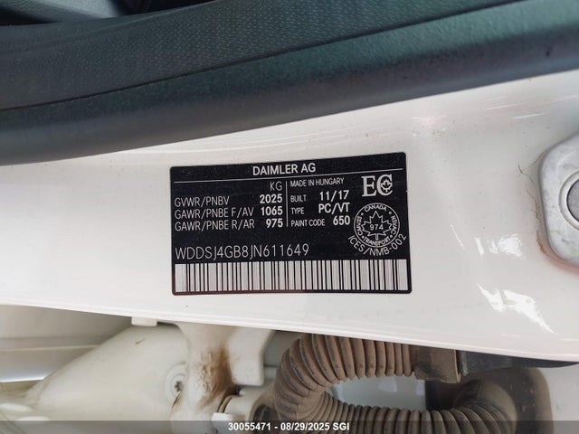 WDDSJ4GB8JN611649 Mercedes-Benz CLA-Class