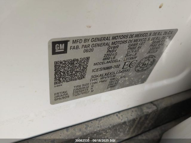 3GKALXEX1LL281683 GMC ltg