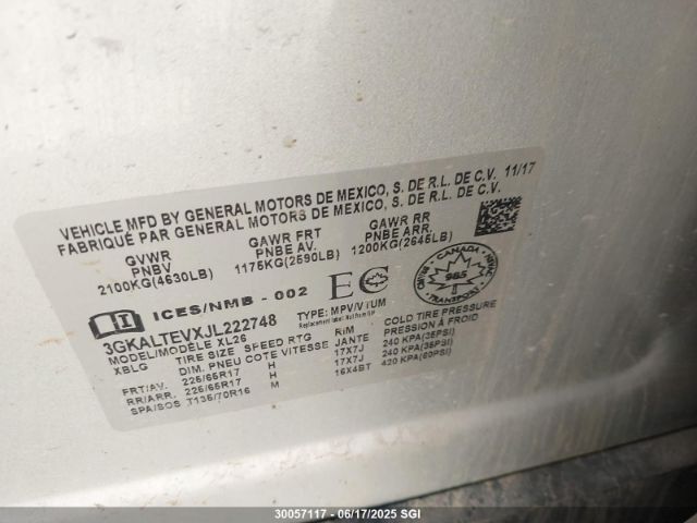 3GKALTEVXJL222748 GMC lyx - direct injection, vvt, fgt, turbo, alum, gen 1