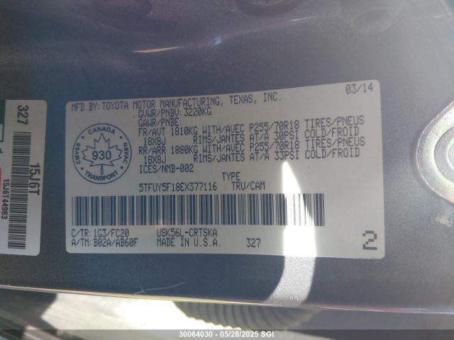 5TFUY5F18EX377116 Toyota Tundra Double Cab Sr/double Cab Sr5