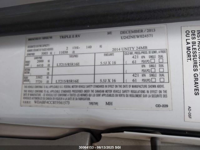 WDABF4CC8E9561573 Mercedes-Benz Sprinter 3500