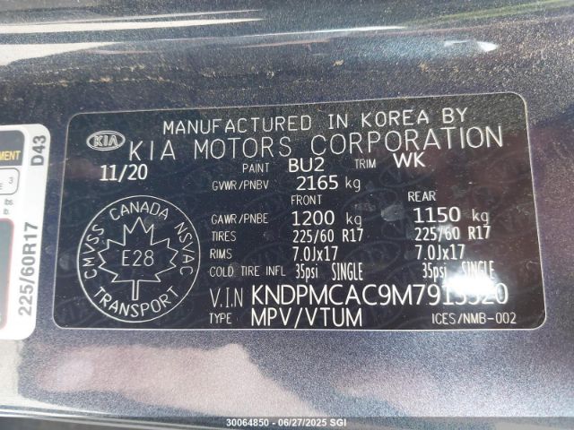 KNDPMCAC9M7913320 KIA gdi theta-ii