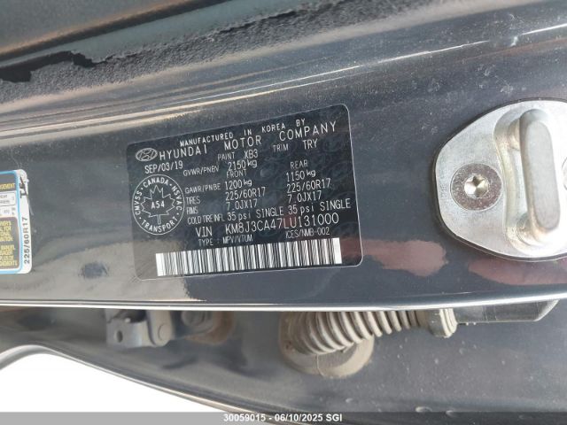 KM8J3CA47LU131000 Hyundai Tucson Limited/sel/sport/ultimate/value