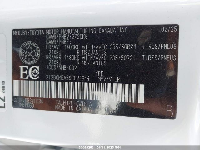 2T2BCMEA5SC021844 Lexus t24a-fts