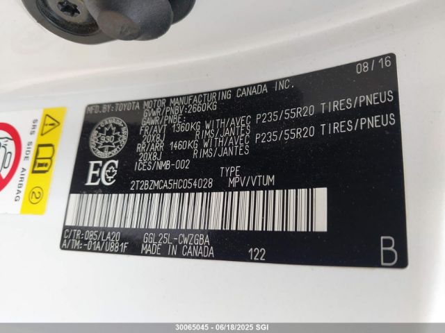 2T2BZMCA5HC054028 Lexus RX