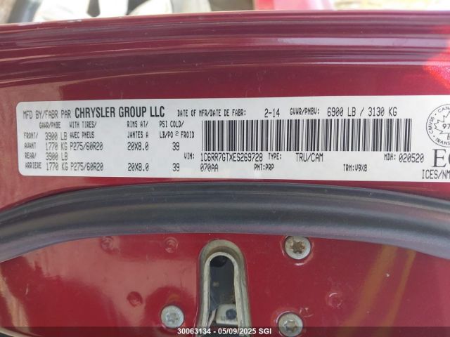 1C6RR7GTXES269728 RAM 1500