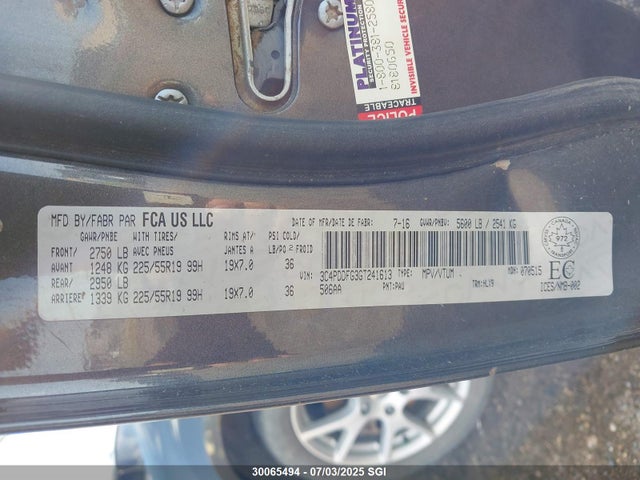3C4PDDFG3GT241613 Dodge 2016