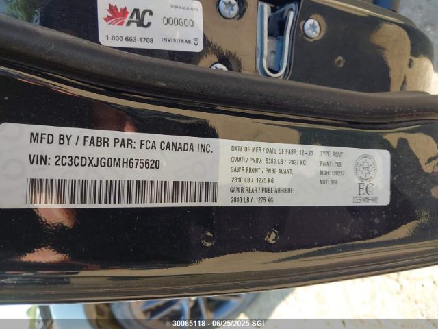 2C3CDXJG0MH675620 Dodge 2021