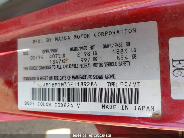 JM1BM1M35E1189284 Mazda py