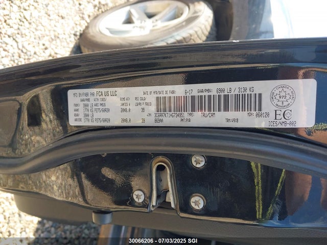 3C6RR7KT1HG734951 RAM 1500