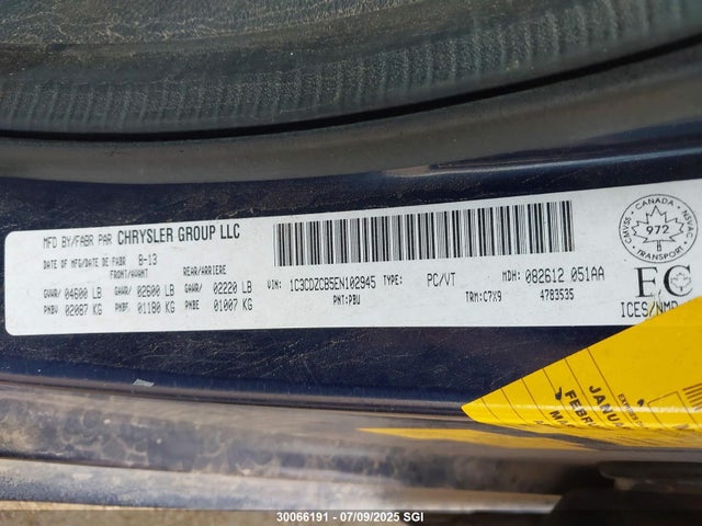 1C3CDZCB5EN102945 Dodge 2014
