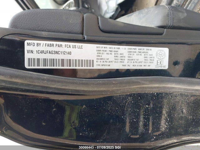 1C4RJFAG3NC112140 Jeep 2022