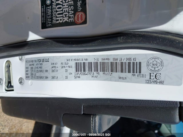 1C4PJMDS8GW378718 Jeep 2016