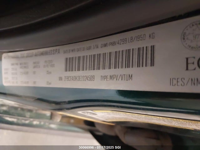 Fiat 330a1047 2014 ZFBCFADH3EZ024509 Image 9